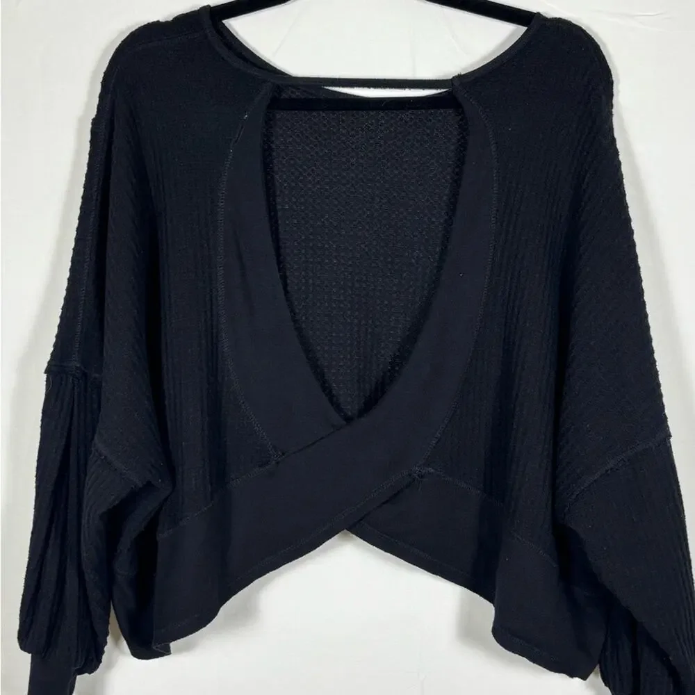 We The Free Free People Love Me Thermal Top Black XS